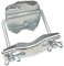 Yagi Aerial Antenna Mast Clamp Bracket Mount with U Bolt Anti-Rust Finished Antenna Clamp Hardware for Outdoor Yagi Antenna with an Outside Size of 15~16.5mm