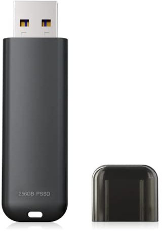 EGEN PSSD Disque dur externe SSD 512 Go/128 Go/64 Go, USB 3.1 Gen 1 pour PC de bureau, ordinateur portable, MacBook (128 Go, noir)