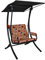 Angerer Freizeitmöbel GmbH Hollywoodschaukel 1-Sitzer Royal - Gartenschaukel Made in Germany - Schaukel zum Sitzen und Entspannen - einfache Montage (Beige-Rot-Orange geblümt)