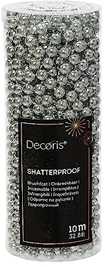 Kaemingk Perlenkette Perlenband Perlengirlande Kunststoff Ø 0,8 cm Länge 10 m hellblau