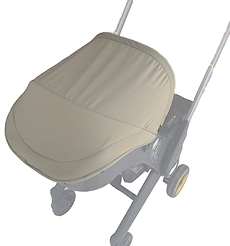 Brogtorl Tenda parasole per passeggino, in tessuto, compatibile con seggiolino auto e passeggino Doona (verde naturale)