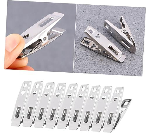 50 Stück Winddichte Kleiderklammern Aus Edelstahl Flache Quilt-kleiderbügel Für Wäsche Mehrzweck-Utility-Clips