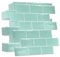 WALPLUS 3D Kitchen Wall Tiles Self Adhesive for Bathroom Capri Sea Metro Subway Peel and Stick on Tiles 20 PCS 30x15 cm (12x6)