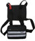 Maizoon Outdoor Brusttasche Multi Pocket Sport Rucksack mit Handyhalter Geeignet für Training Radfahren und Wandern, Schwarz reflektierend, Schlinge