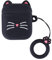 ISAKEN Kompatibel mit AirPods 1/2 Schutzhülle Silicone Case Kawaii Fun Cartoon Katze Silikonhülle Weiche Anti-Rutsch Hüllen Mit Karabiner Kompatibel mit AirPods 1/2