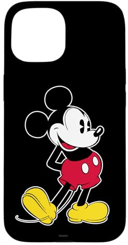 Disney Mickey Mouse Classic Pose Black Case for iPhone 15
