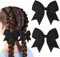 2 pièces pince à cheveux nœud, nœuds de cheveux pour filles nœuds de cheveux français pour femmes grande pince à cheveux en satin nœuds de cheveux soyeux nœud de cheveux noir pour femmes filles