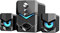Hanzete D-222 Altoparlante per computer con subwoofer USB 2.1, altoparlanti stereo multimediali con luce LED, ingresso o 3,5 mm, per PC portatile
