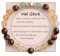 UEUC Heilstein-Perlenarmband für Frauen, Armband mit natürlichen Edelsteinen, Gleichgewichtsschutz, spirituelles Kristallperlenarmband zur Angstlinderung mit Bedeutungskarte(#2)