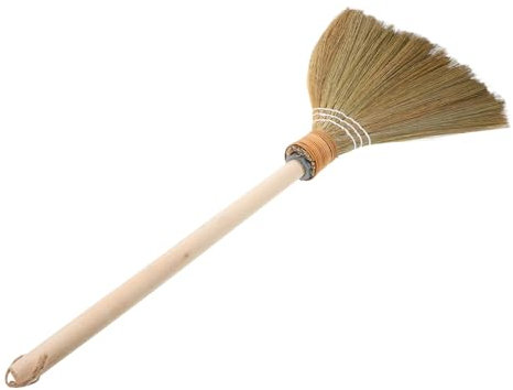 TOYANDONA Balai en Paille De Bambou Petit Balai pour Enfant Balai De Trottoir Balai De Garage Balai à Poils Balai De Marché Commercial Petit Balai pour Le Nettoyage Balai Manche Court Gazon