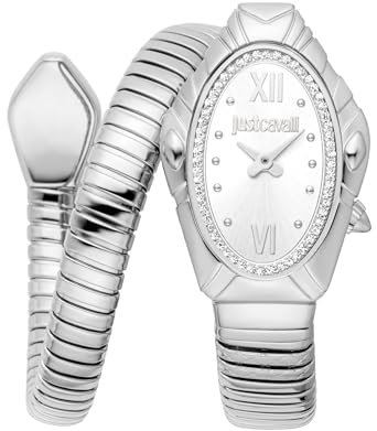 Just Cavalli Damen Analog Quarz Uhr mit Edelstahl Armband JC1L357M0015