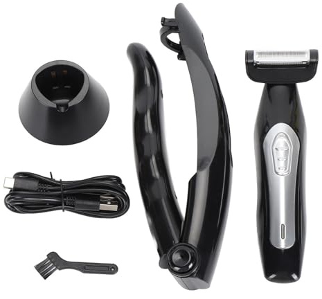 Yusat Body Trimmer Electric Rücken Trimmer Körper Haar Trimmer für Männer Abnehmbares Griff Nass Trockenverbrauch Wiederaufladbarer Körper Groomer