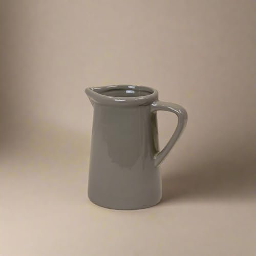 Oak and Brook Grey Ceramic Jug