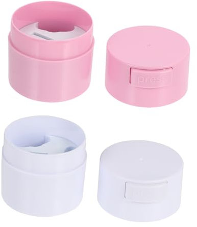 Healvian 2pcs Matte Eyelash Glue Storage Jar Sealed Container for Eyelash Adhesive Tank for Professional Use