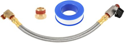 Alipis Extended Tank Drain Assembly Kit Air Compressor Spare Parts Quick Connect Ball Valve Set