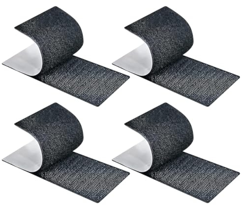 Klett Kennzeichenhalter Rahmenlos Kennzeichenhalter Klett, 4 Stück, Wetterfestes Kennzeichen Klett, bombenfestem Halt, Nummernschildhalterung für jedes Auto, extrem stark und wetterfest, 10 * 7CM