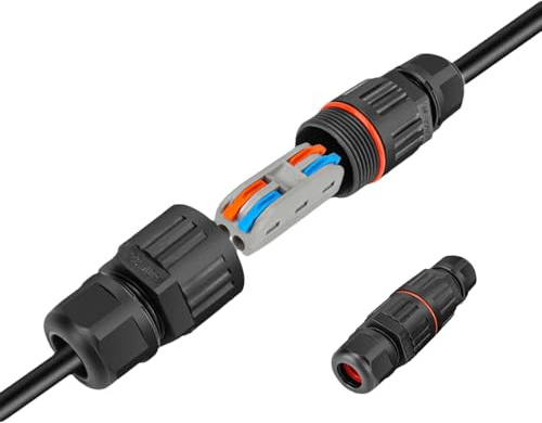 Waterproof Electrical Cable Wire Connector | Wire Connector External Sleeve Coupler | Outdoor Electrical Junction Box | IP68 Junction Box Cable Connectors Sleeve Coupler For Landscape Lights