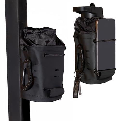 OWL PEAK Magnetische Tasche für Trinkflasche – hält 3 kg auf Rack für Krafttraining – Aufbewahrung von Telefon, Schlüssel & Karte – Schultergurt Sport/Reise – Geschenkidee Fitness Unisex