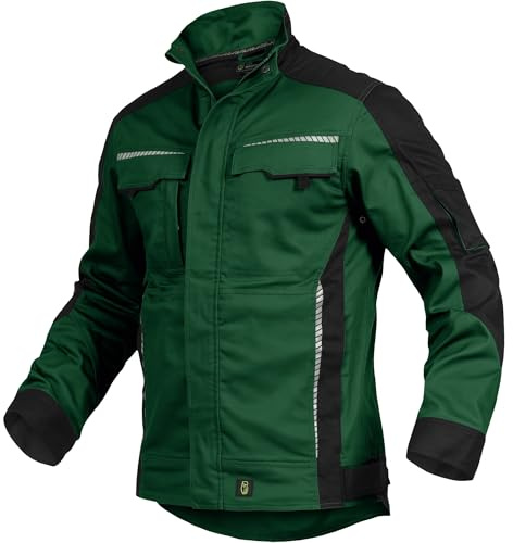 Leibwächter Flex-Line Herren Arbeitsjacke Bundjacke, atmungsaktive Allwetterjacke mit Stretchanteil für Herbst und Winter, robuste Arbeitsjacke Männer mit Reflexstreifen
