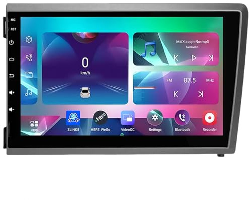 Android 15 Autoradio Stereo 7 Zoll Hd Digital Multi-Touchscreen Für Volvo XC70 V70 S60 2000-2004 Mit Navigation Bluetooth-unterstützung Radio Lenkradsteuerung,M101