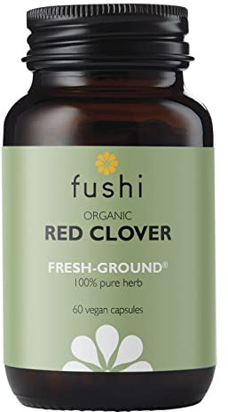 Fushi Organic Red Clover Capsules, 60 Caps | Fresh-Ground Whole Food | Rich in Minerals, Supports Women’s Health | Indigenously Sourced | Ethical, Vegan & Made in the UK