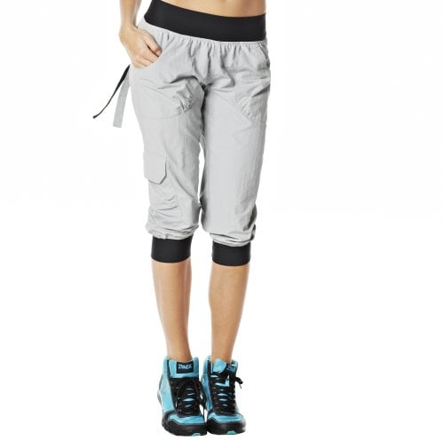 Zumba Fitness Damen Cargo Ultimate Orbit Capri Pants, Smoke, S