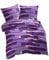 etérea Microfaser Seersucker Bettwäsche - Patchy Streifen - Sommerbettwäsche Set atmungsaktiv und weich, 2 teilig 155x220 + 80x80 cm, Lila