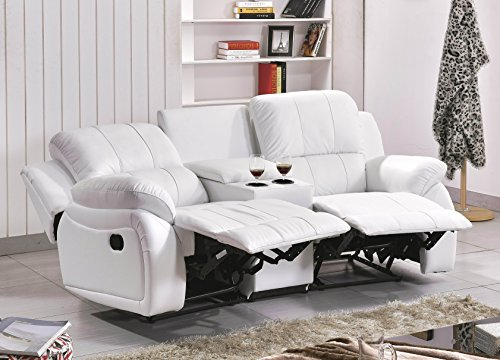 Mapo Möbel Ledersofa Kinosofa Fernsehsofa 5129-Cup-2-W