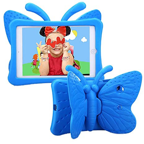 Tading Funda para iPad Mini 4 3 2 para los niños, Shock Proof Material EVA Lightweight Kids Protector Cover con pie de Apoyo para Apple iPad Mini 3 / Mini 2 / Mini 7.9 Pulgadas Tableta, Azul