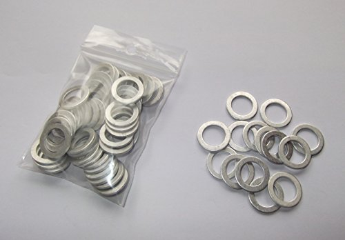 100 STÜCK Aluminiumringe Alu Dichtring Dichtung AL 14x20x1,5mm DIN7603 Form A