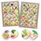 Logbuch-Verlag 48 bunte Obstaufkleber Gemüse Obst Aufkleber Kinderaufkleber Kindersticker Lebensmittel 4 cm gesunde Ernährung