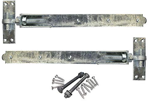 Heavy Duty 30 750MM Adjustable Hook and Band GATE Hinges ABH750G - HOT Dipped GALVANISED - Includes All FIXINGS - 1 X Pair - Free Next Working Day DELIVERY