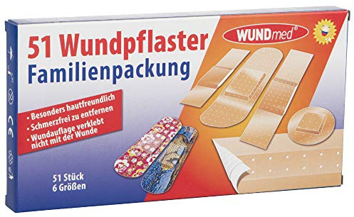 WUNDmed® Wundpflaster Familienpackung 51-teilig