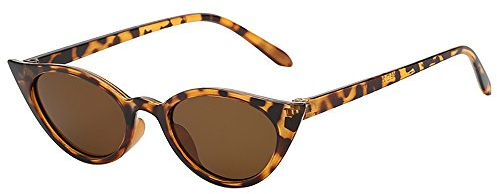 Lazzboy Frauen-mann-weinlese-katzenauge-unregelmäßige Form-sonnenbrille Eyewear Retro Unisex Damen Triangle Sonnenbrille Brillen Katzenauge Jahrgang Cat Eye Sonnenbrillen(H)