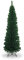 SHATCHI Künstlicher, beflockter schmaler Weihnachtsbaum, Dekoration mit Spitzen Spitzen und Metallständer, Grün, 2,1 m