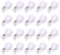 Swpeet - Set di 60 clip per cavi in nylon di plastica di tipo R, per fissaggio a vite, in nylon, con 60 viti per la gestione dei fili (3/4, colore: bianco