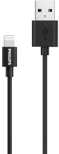PHILIPS DLC3104V/01 - Kabel USB-A auf Lightning- 120 cm - Schwarz