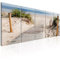 B&D XXL - Akustikbild Strand 225x90 cm 5 tlg Bilder Akustikschaum Schallschutz Kunst Akustikpaneele Wandpaneele Schalldämmung Wandbild Schallabsorber Akustikplatten Landschaft Meer c-C-0178-b-m