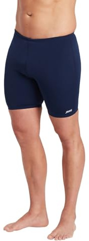 Zoggs Men's Jammer Swimming Trunks | Chlorine-Proof, Quick-Drying, Ecolast+ Fabric | Swim Fitness Training Jammer | Navy