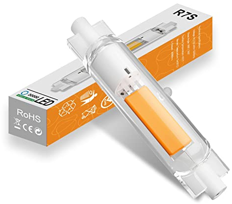 BVCL R7S LED 78mm, 7W Warmweiß 3000K Dimmbar R7S LED COB Lampen 700LM AC 220-240V, Ersatz Für 70W J78 R7S Halogenlampen, Kein Flackern, 1 Stück