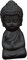 Fonowx Kleiner Buddha Figur, Mini Keramik Buddha Statue, Kunsthandwerk Buddha Dekor, Indien Yoga Mandala Tee Haustier Keramik Handwerk Dekorative Buddhismus Ornamente für Meditation Yoga