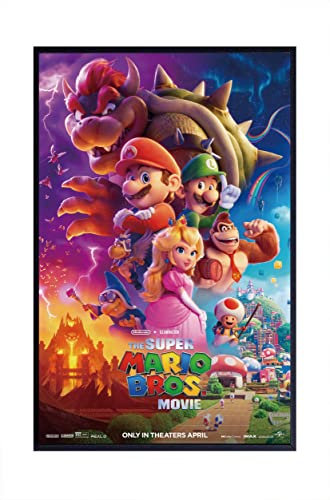 Theissen Anime The Super Mario Bros. Filmposter, Poster für Schlafzimmer, Wanddekoration – mattes Poster, rahmenloses Geschenk, 28 x 43 cm