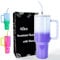 AGH life 1182ML 40OZ Mug Isotherme, Thermos Café avec poignée et Paille, Tasse à café à paroi double isolée sous vide acier couvercle, Gobelet Isotherme Réutilisablestient au glace pendant 24 heures
