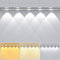 OUILA 55cm Küchenbeleuchtung Schrankbeleuchtung LED mit Bewegungsmelder, 1950mAh USB Aufladbar Dimmbar Unterbauleuchte Schrankbeleuchtung Licht Nachtlicht für Schrank, Treppe, Dekorationsleuchten
