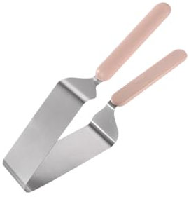 Molinter Stainless Steel Cake Cutter Cake Server Tongs Metal Pastry Cake Clip Divider Slicer for Cakes Desserts Pizza