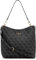 GUESS Damen Meridian Hobo, Schultertasche, Kohle-Logo