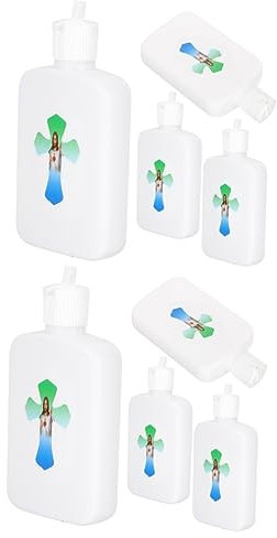 PRETYZOOM 12 Stk Weihwasserflasche leer Kirche catchring weihwasserbehälter aufe das Geschenk Geschenke Tränkeflaschen aus Plastik Taufschmuck für Mädchen Junge Dekorationen Phiole schmücken