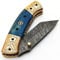 PAL 2000 KNIVES Couteau pliant - Couteau de poche fait main en acier de Damas CHA-8843