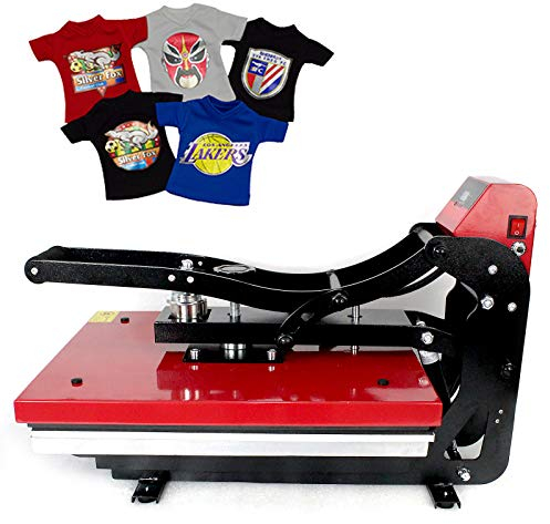 gegeweeret Hitzepresse Transferpresse Heat Press 2000W 232 Grad Celsius Heißpresse 360 Grad Schwenkbar DIY Mulitifunktional Sublimation Wärmepresse T-Shirts, Kleidung, Puzzles, Mauspads-Druck
