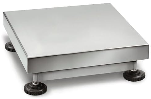 Kern KFP 150V40M - Edelstahl-Plattform mit IP68-Schutz, 1 Wägezelle, Edelstahl, gekapselt, Ablesbarkeit [d]: 10 g, Wägebereich [Max]: 150 kg, Wägeplatte: BxTxH 500x400x124 mm (Edelstahl), UNGEEICHT
